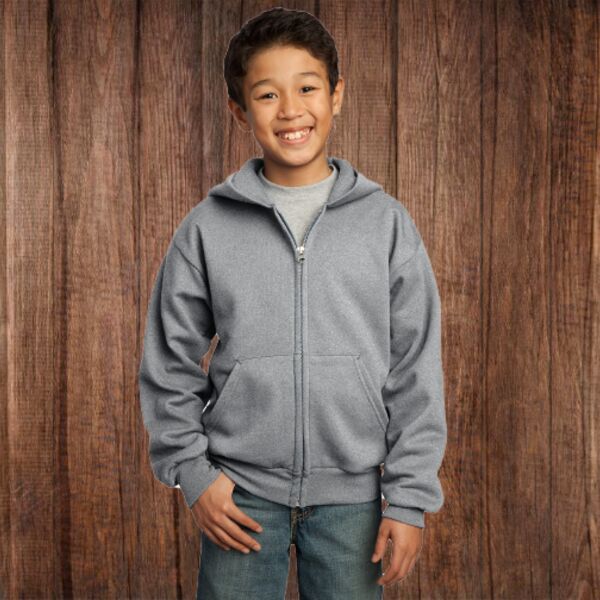 PC90YZH Youth Core Fleece Full Zip Sweatshirt Thumbnail